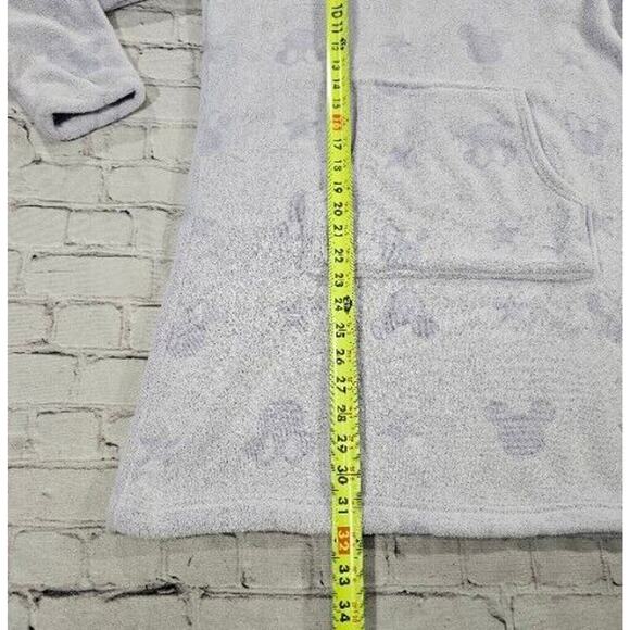 Disney Mickey Mouse Faux Fur Fleece Purple Long Sleeve Pullover Hoodie WOMENS M - Picture 2 of 10